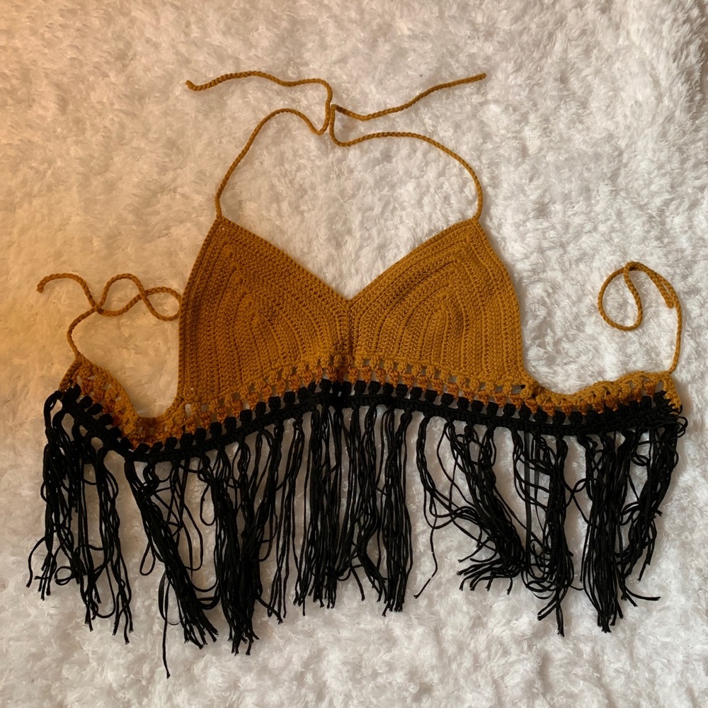 Orange and black going out top